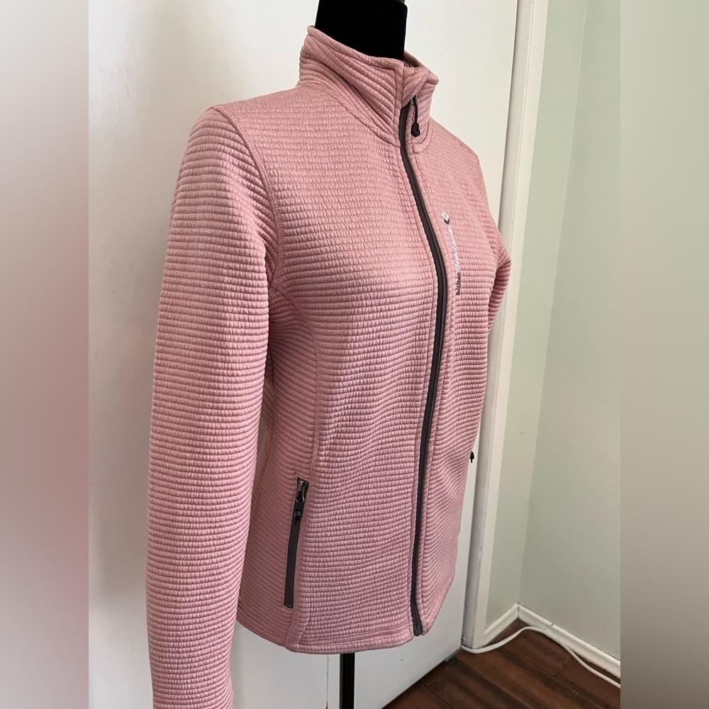 Killtec Full Zip Blush Pink Ribbed Jacket- Size 10 - Picture 3 of 12